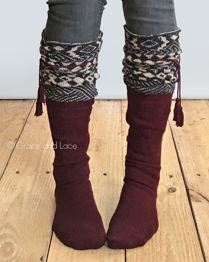 Grace \u0026 Lace - Aspen Tassel Boot Sock 